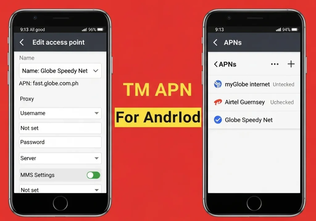 TM APN Setting For Android